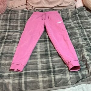 PUMA Kids Bright Pink Sweatpants